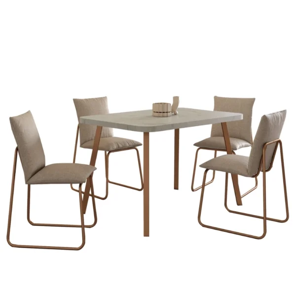 Conjunto Sala de Jantar 4 Cadeiras - Image 3