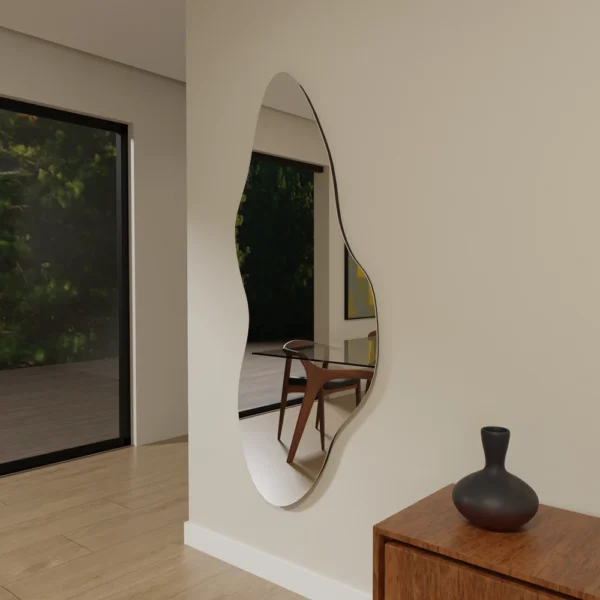 Espelho Orgânico Grande 150cm 170cm Decorativo Corpo Inteiro de Chão Quarto Sala Salão hall Luxo Promoção Lançamento - Image 3