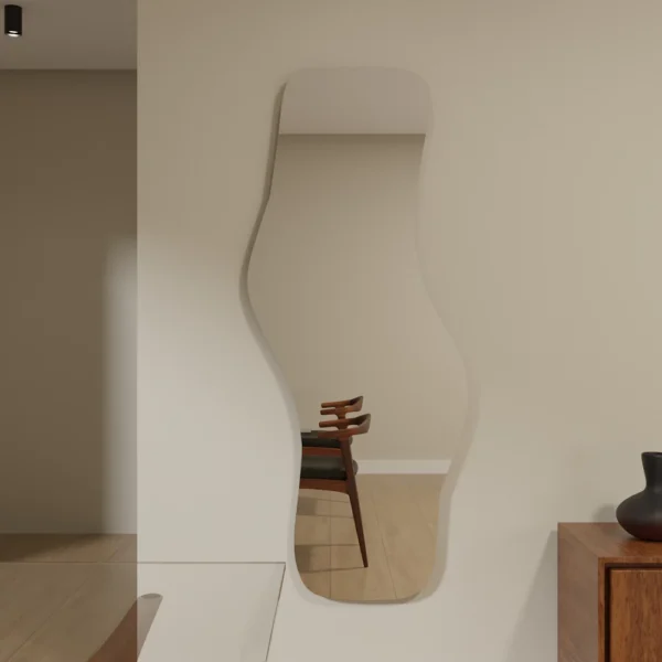 Espelho Orgânico Grande 150cm 170cm Decorativo Corpo Inteiro de Chão Quarto Sala Salão hall Luxo Promoção Lançamento - Image 4