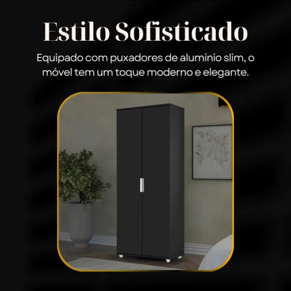 Sapateira Rubi 2 Portas com Espelho 1 Gaveta para 15 pares de Sapato - Image 6
