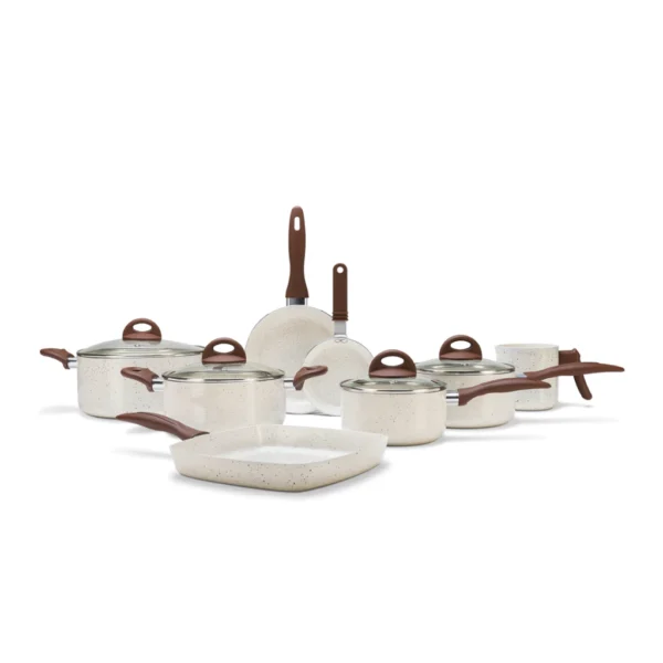 Jogo De Panelas Ceramic Life Brinox Smart Plus 8 Peças Vanilla - Image 2