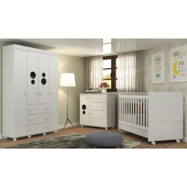 Quarto Infantil Completo Encanto Multimóveis Branco