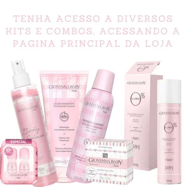 Kit Giovanna Baby Body Splash Classic Loção Hidratante Classic Sabonete Classic Desodorante Roll-On - Image 5