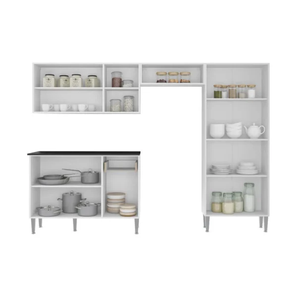 Cozinha Compacta Multimóveis com Armário e Balcão Xangai - Image 4