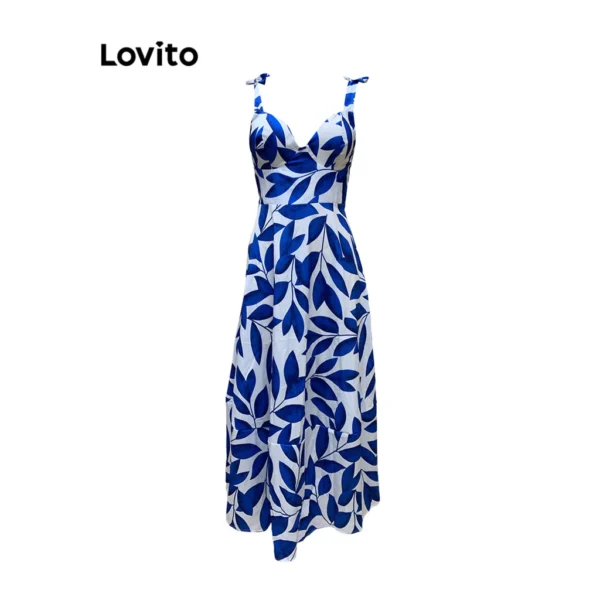 Vestido Boho Plants Flowers para mulheres - Image 4