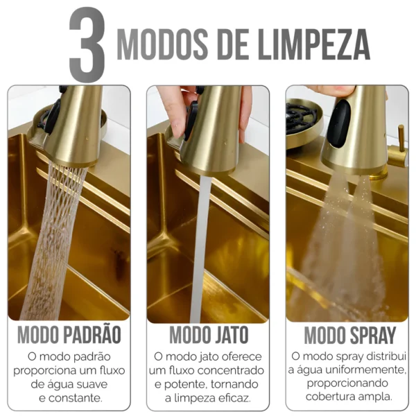Cuba Cozinha Gourmet Cascata Torneira Lavador Copos - Image 5