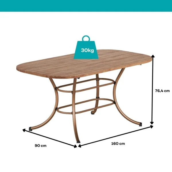 Conjunto Sala de Jantar Mesa e 6 Cadeiras Fênix Carraro Rose - Image 4